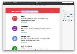 PDF Expert 2 for Mac Adds Powerful PDF Editing Features