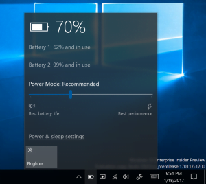 Windows 10’s new power slider lets you improve battery life or performance