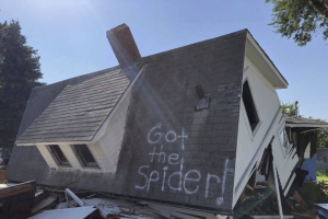 ‘Got the Spider!’ Written on Demolished House is Internet’s Latest Joke